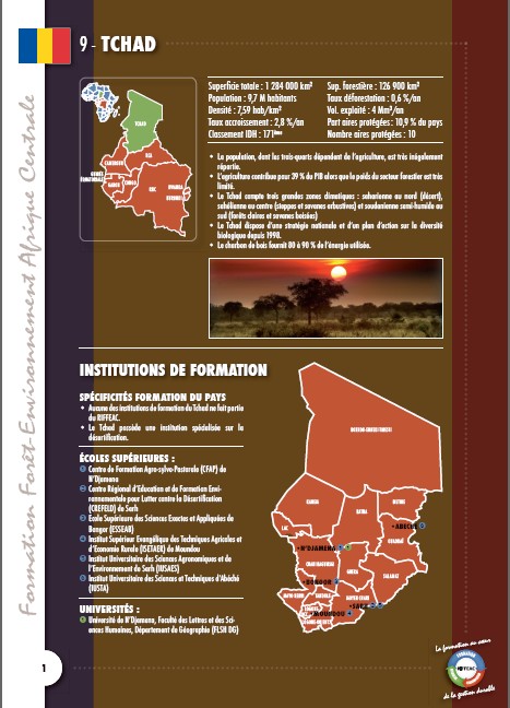 Cartographie des Formations au Tchad